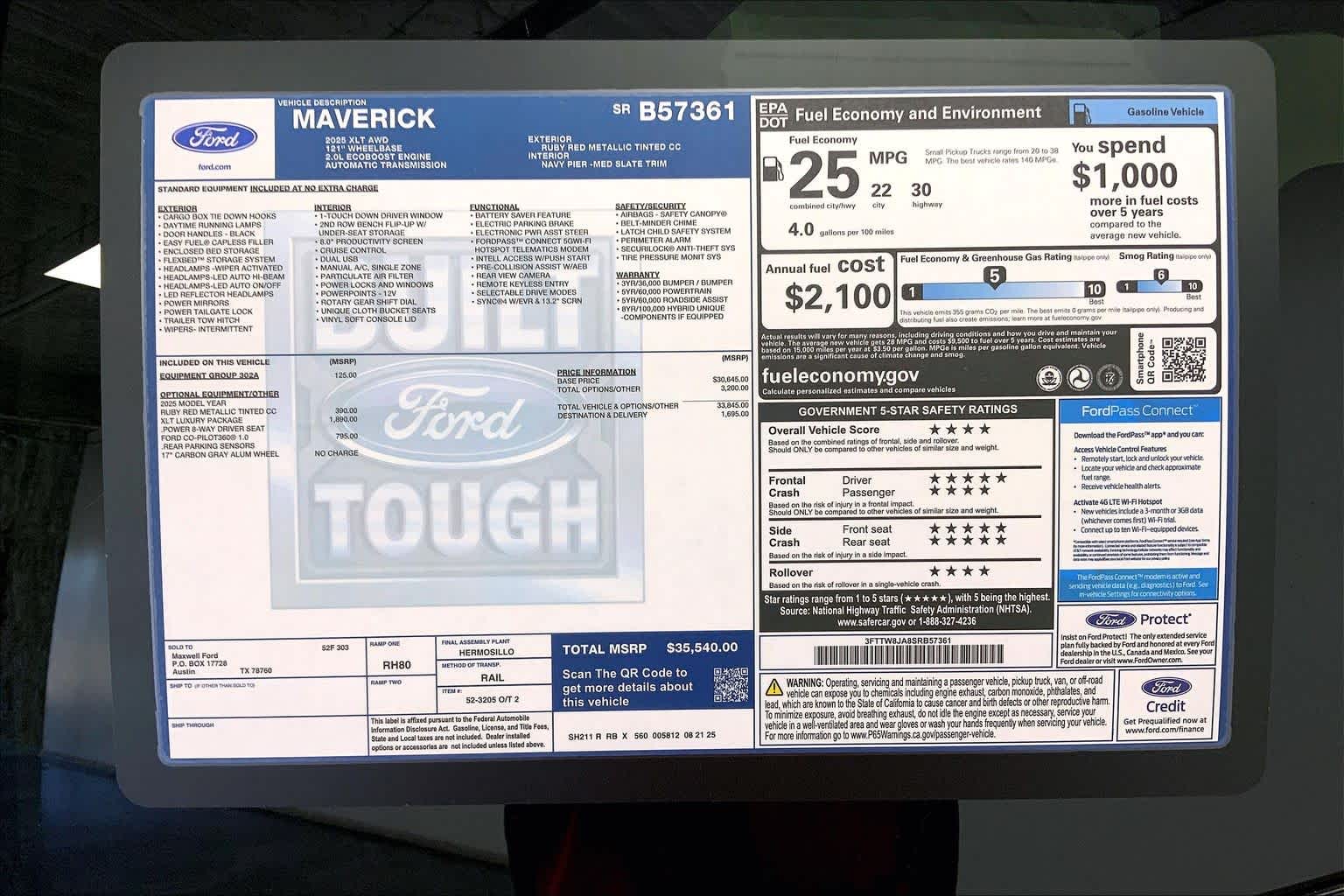 2025 Ford Maverick