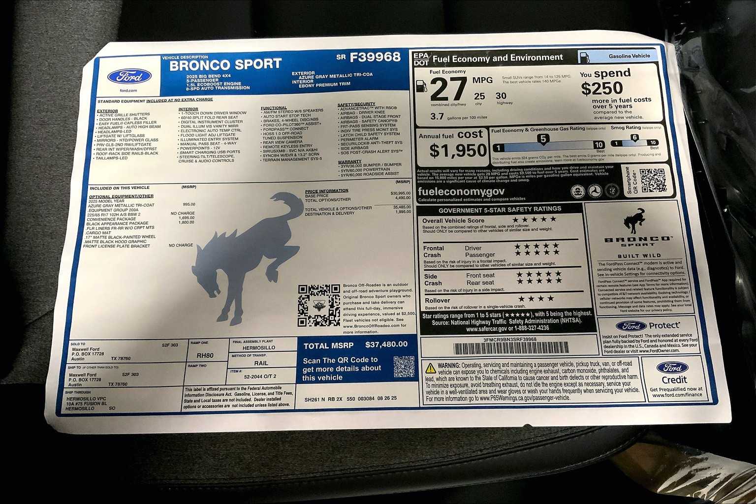 2025 Ford Bronco Sport