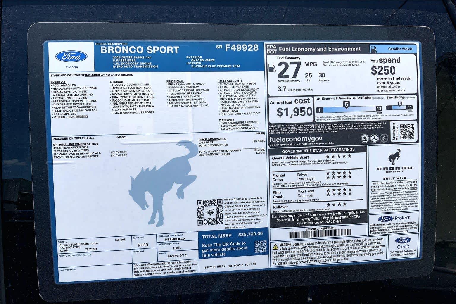 2025 Ford Bronco Sport