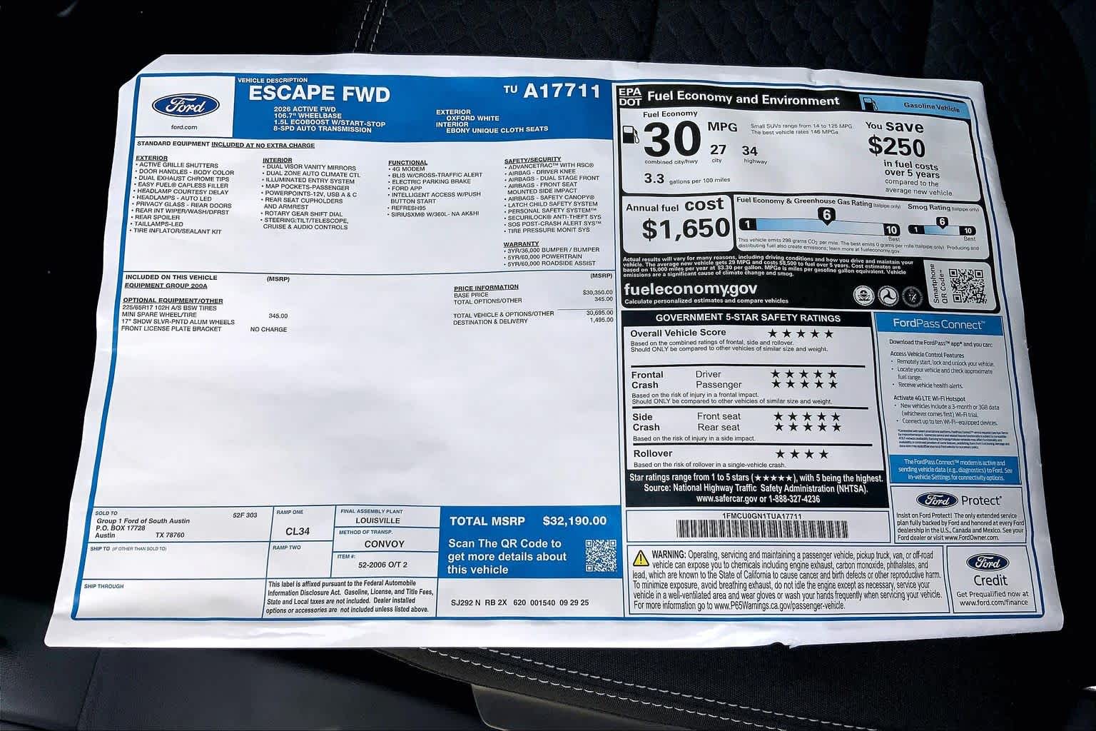 2026 Ford Escape