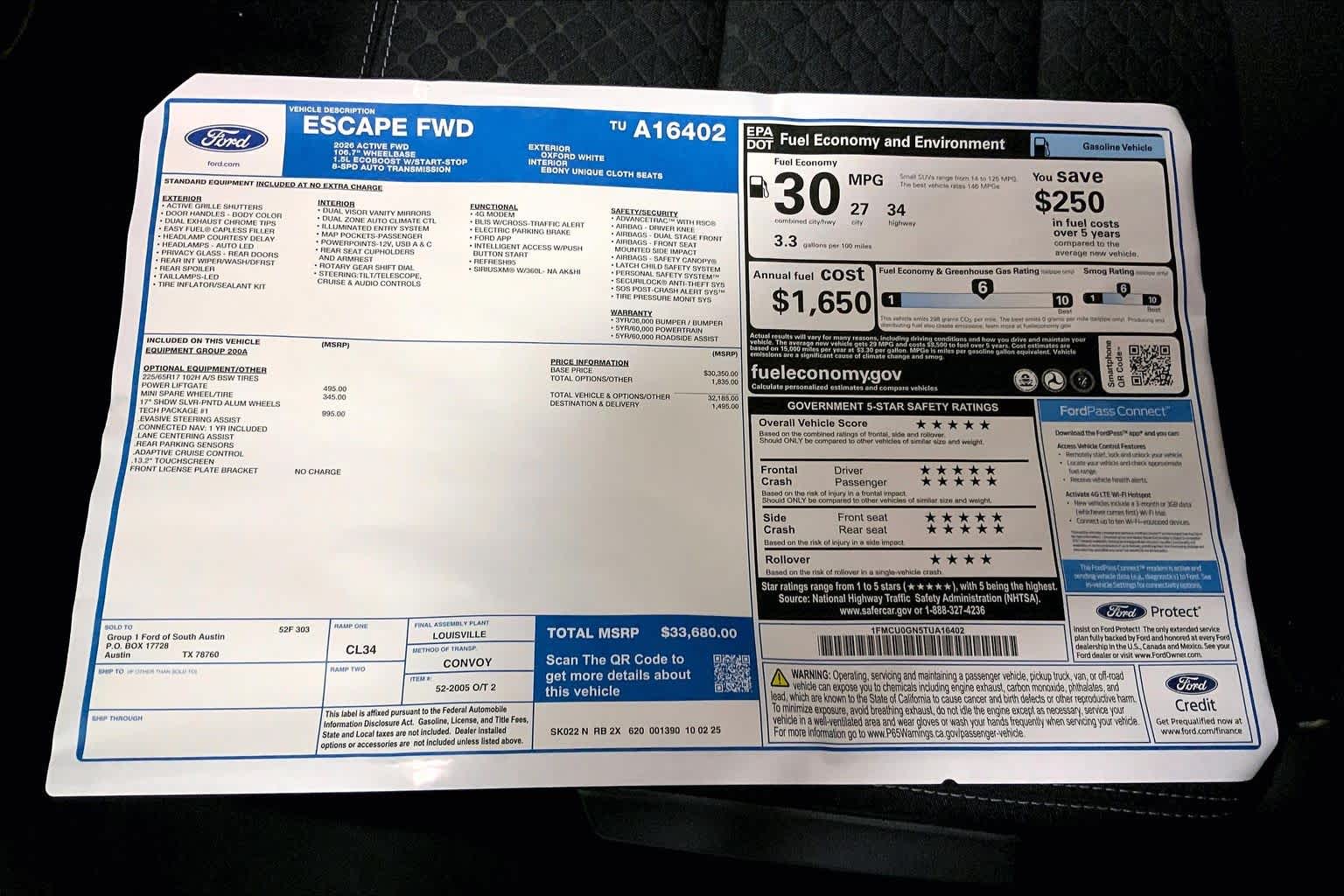 2026 Ford Escape