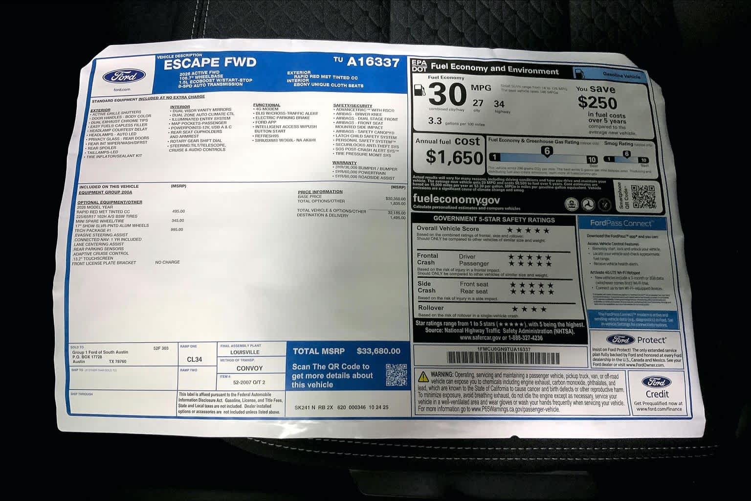 2026 Ford Escape