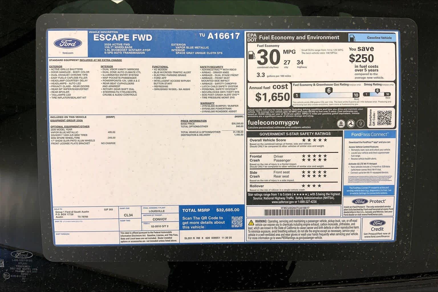 2026 Ford Escape