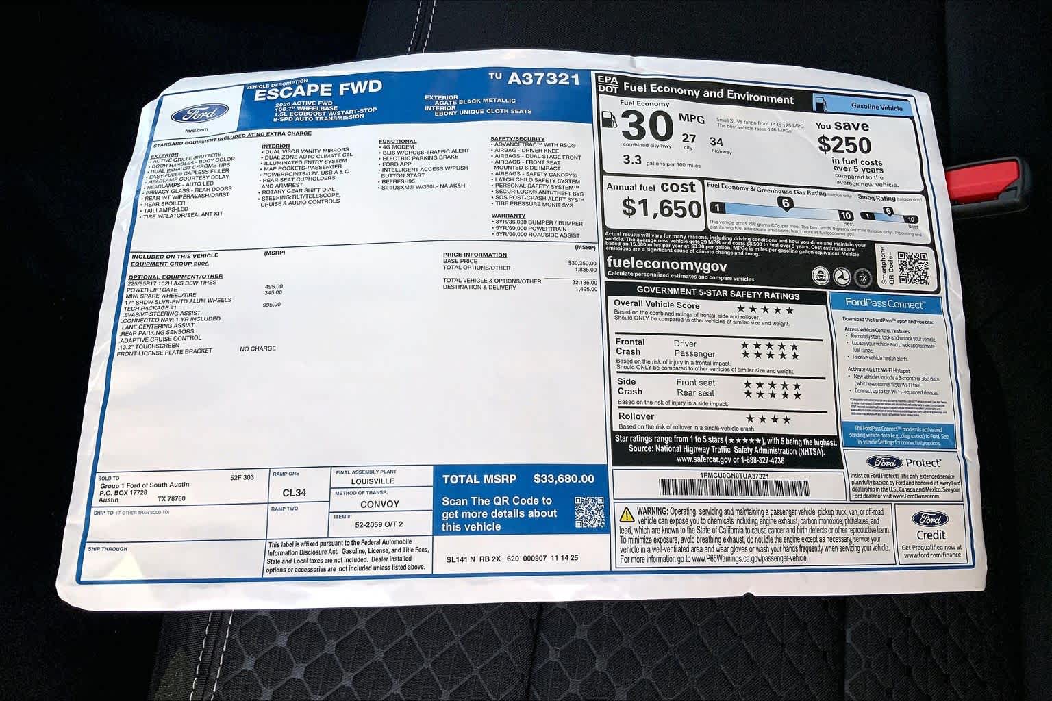 2026 Ford Escape