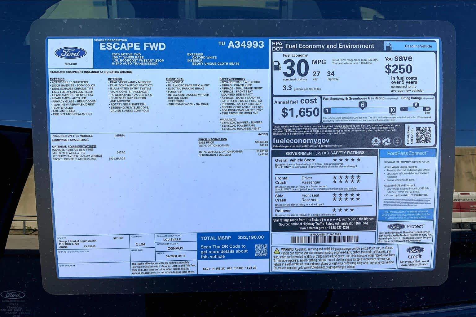 2026 Ford Escape