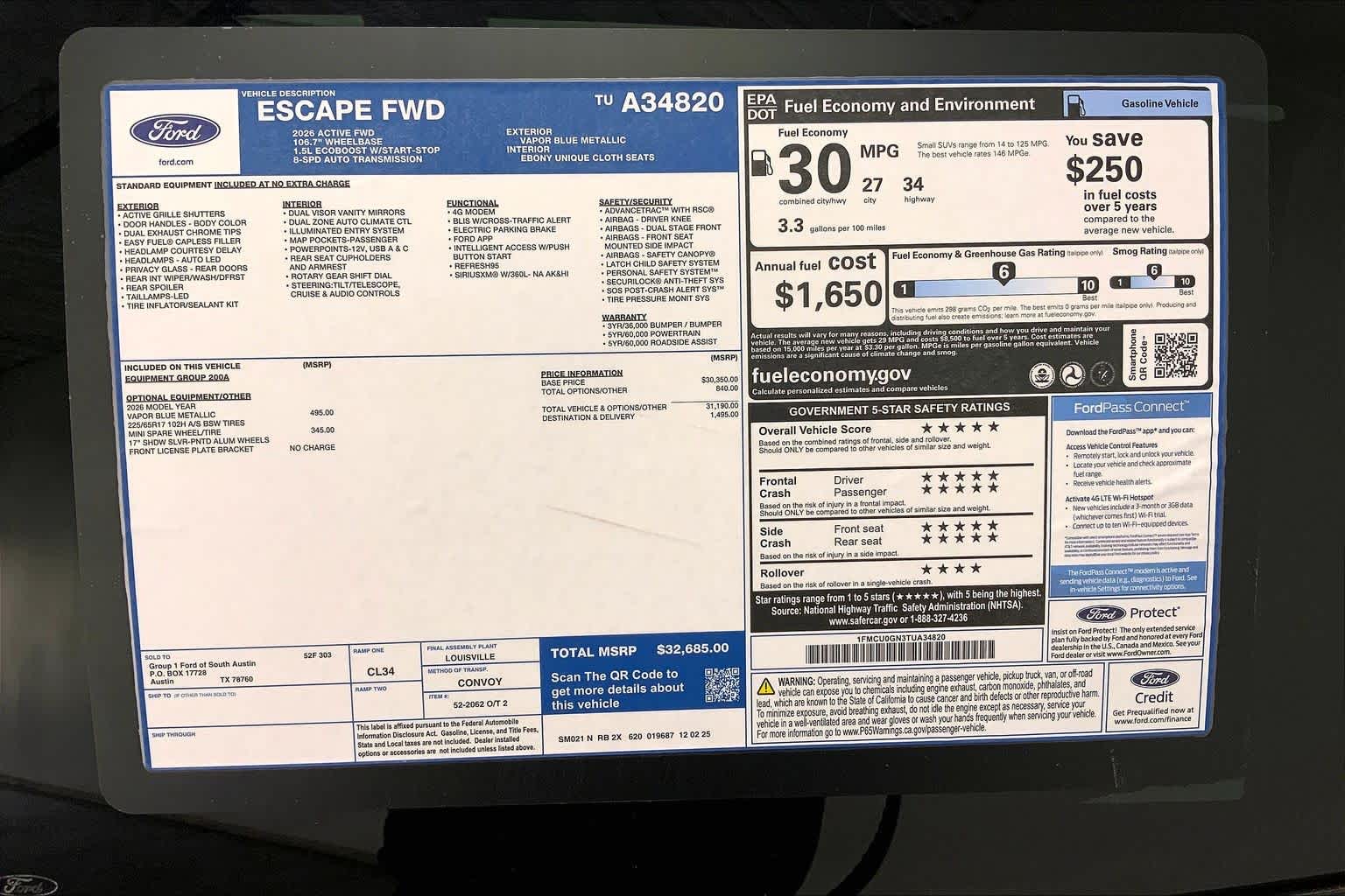 2026 Ford Escape