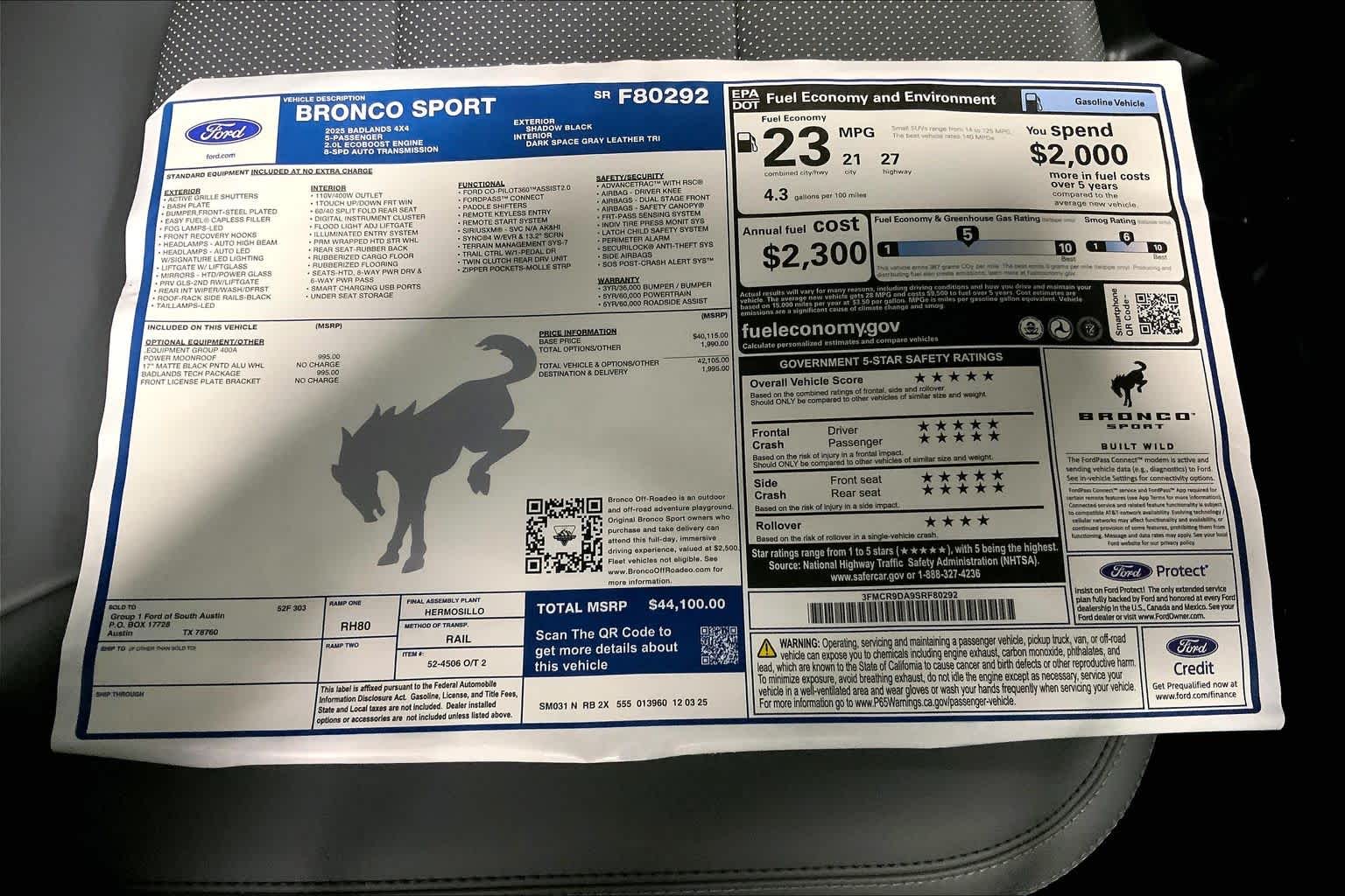 2025 Ford Bronco Sport