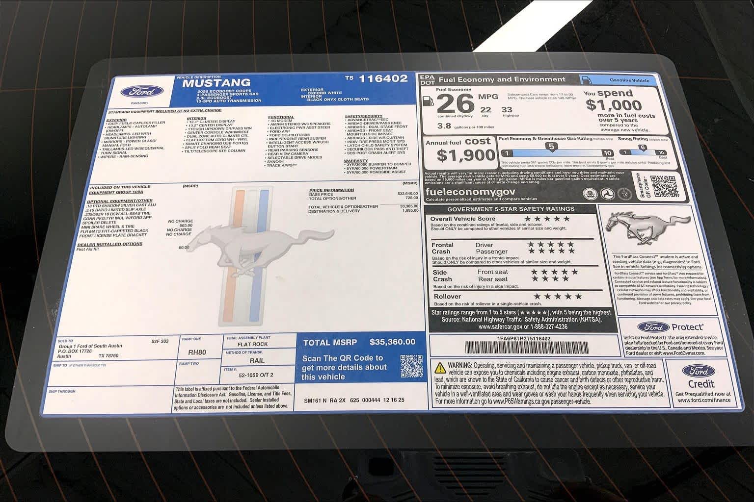 2026 Ford Mustang
