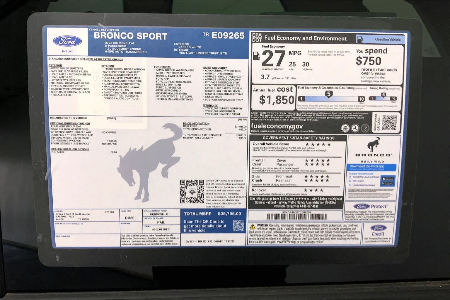 2026 Ford Bronco Sport