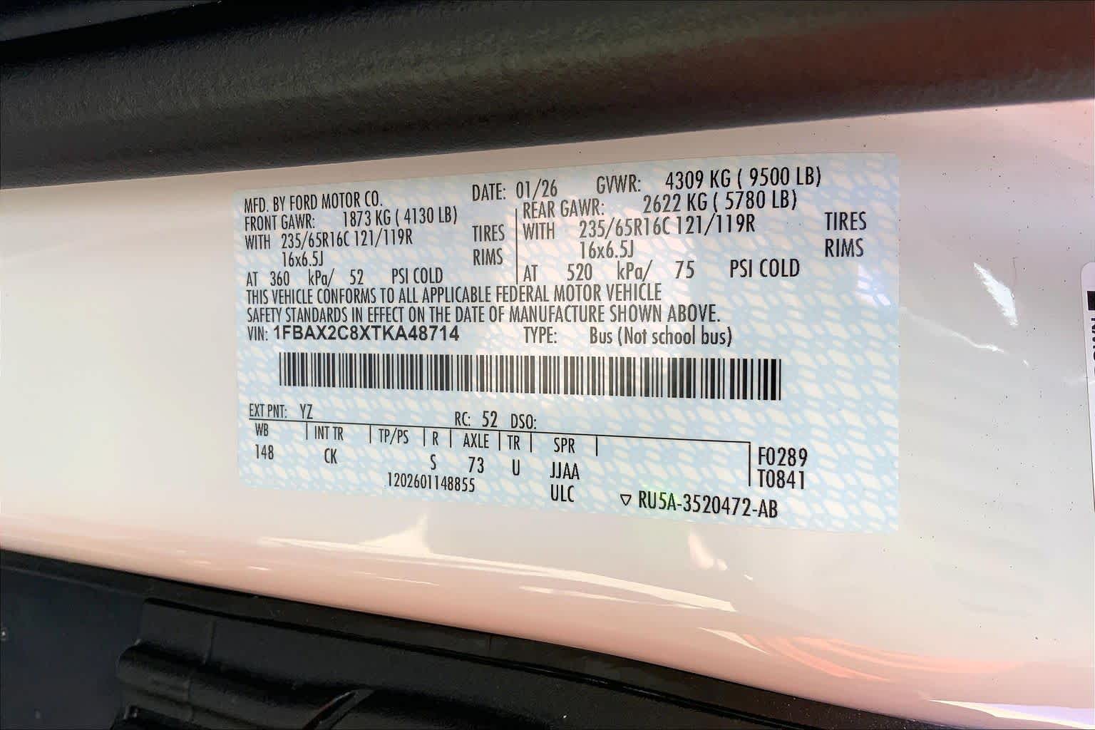 2026 Ford Transit Passenger Wagon