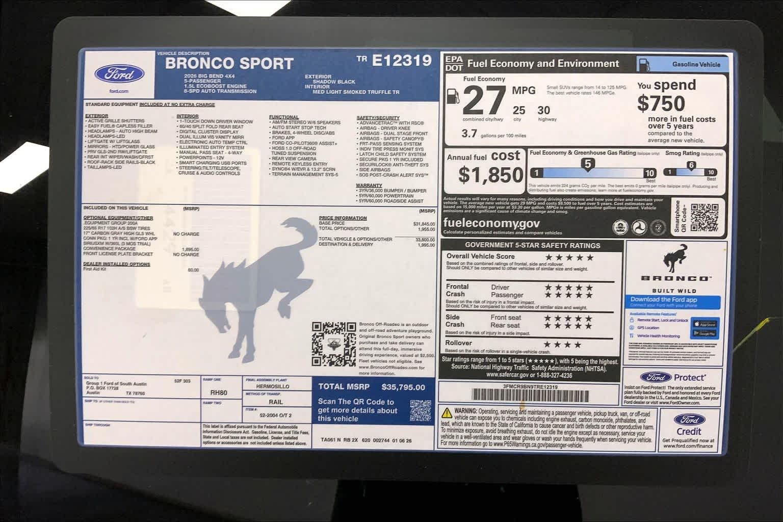 2026 Ford Bronco Sport
