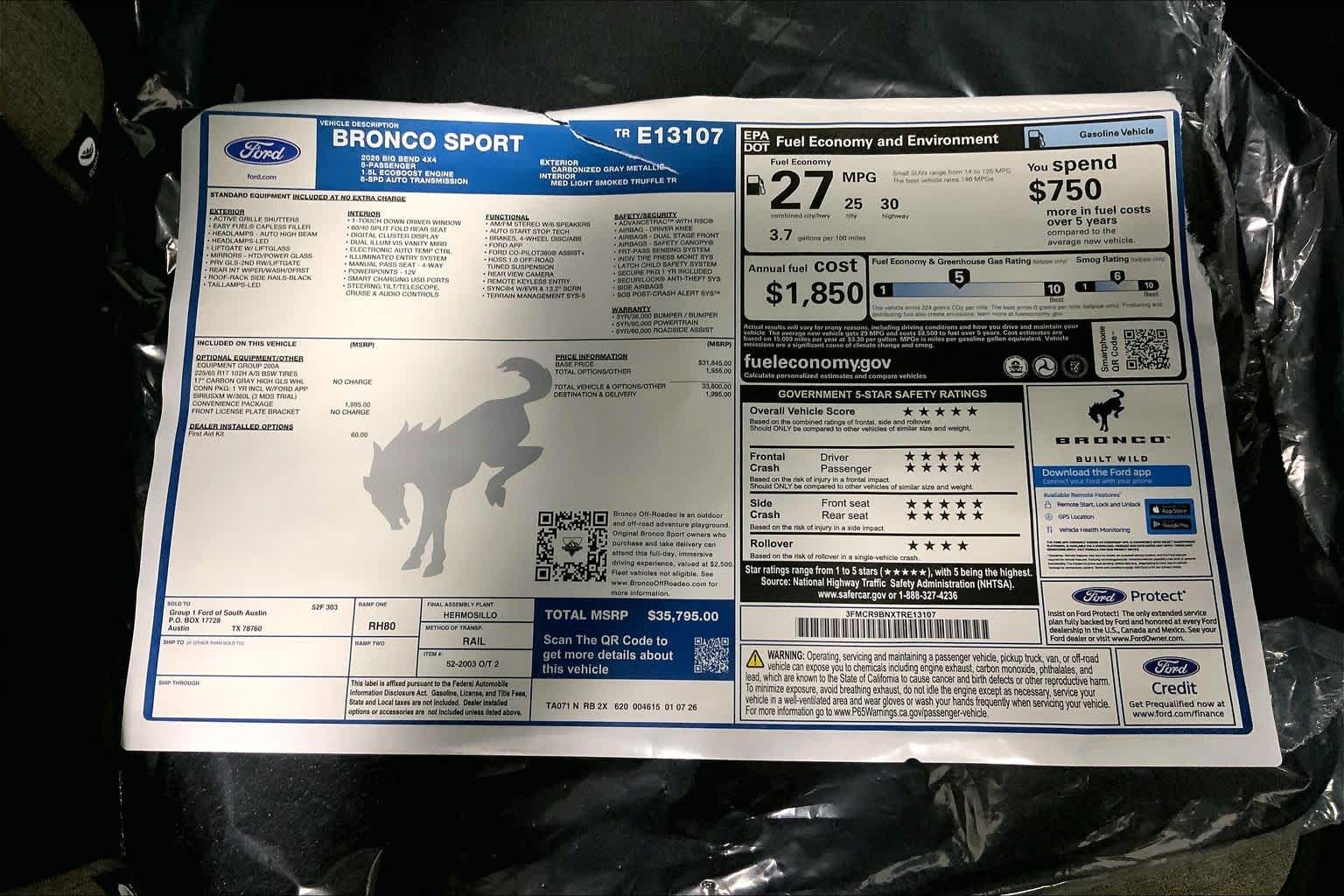 2026 Ford Bronco Sport