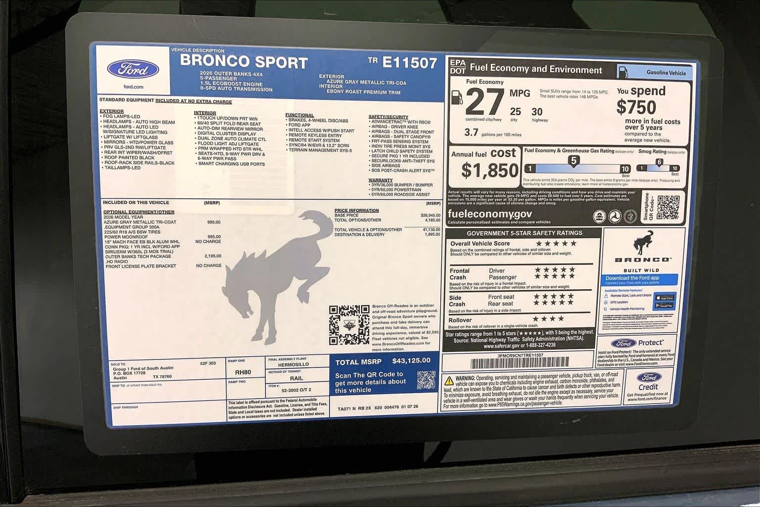 2026 Ford Bronco Sport