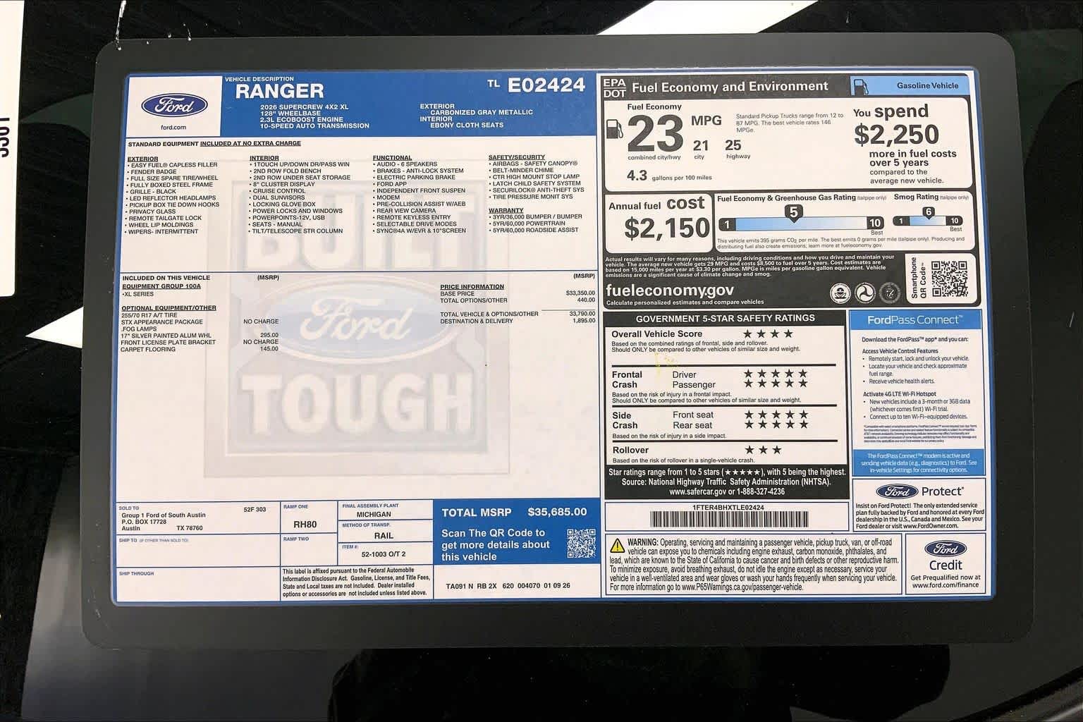 2026 Ford Ranger