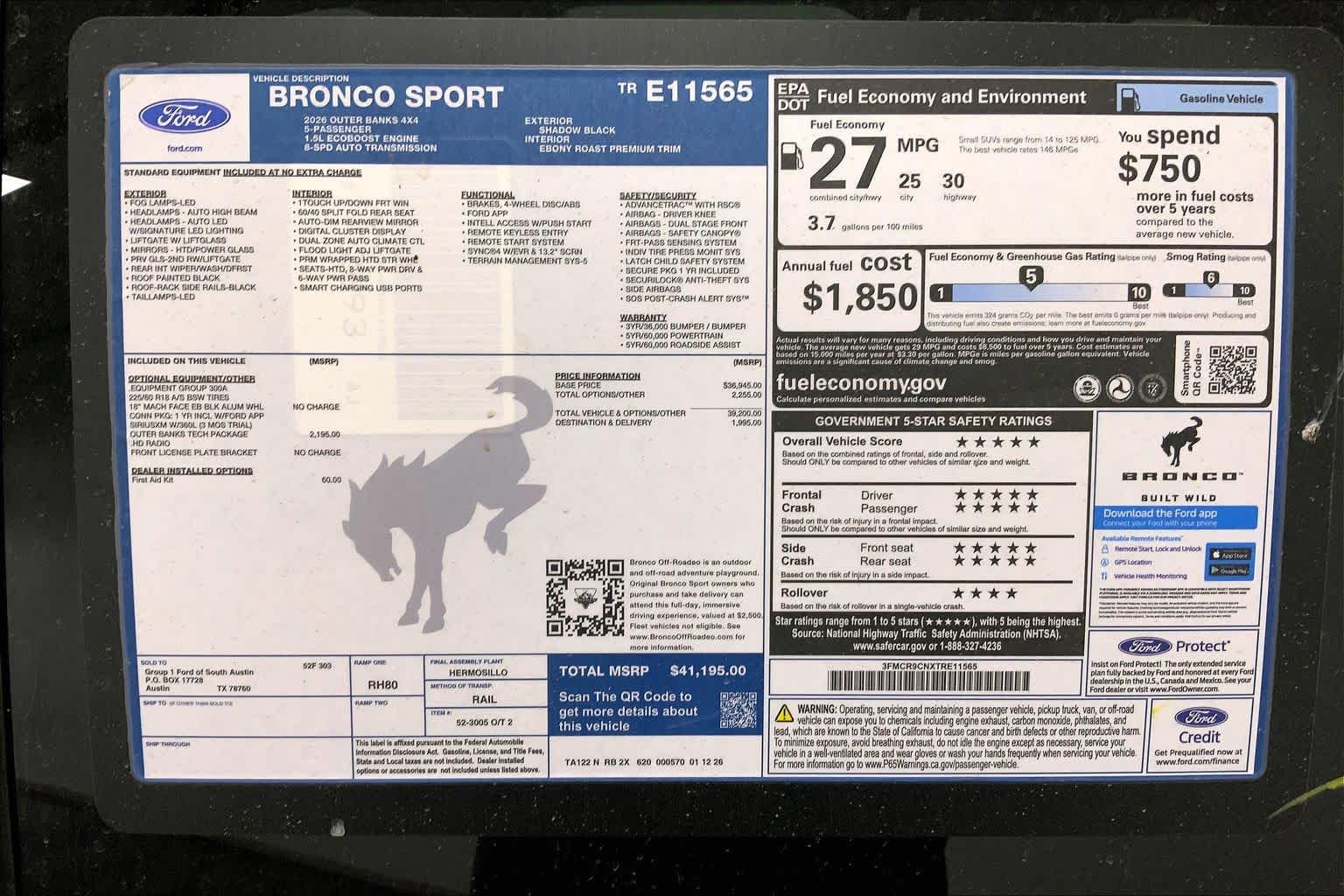 2026 Ford Bronco Sport