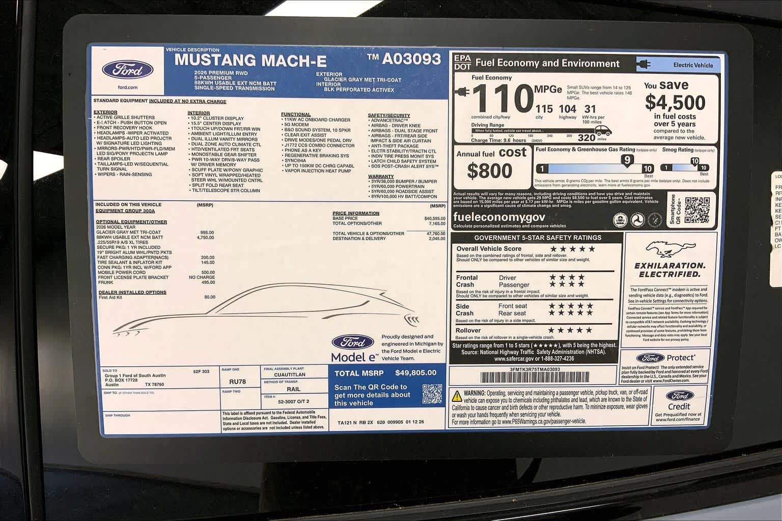 2026 Ford Mustang Mach-E