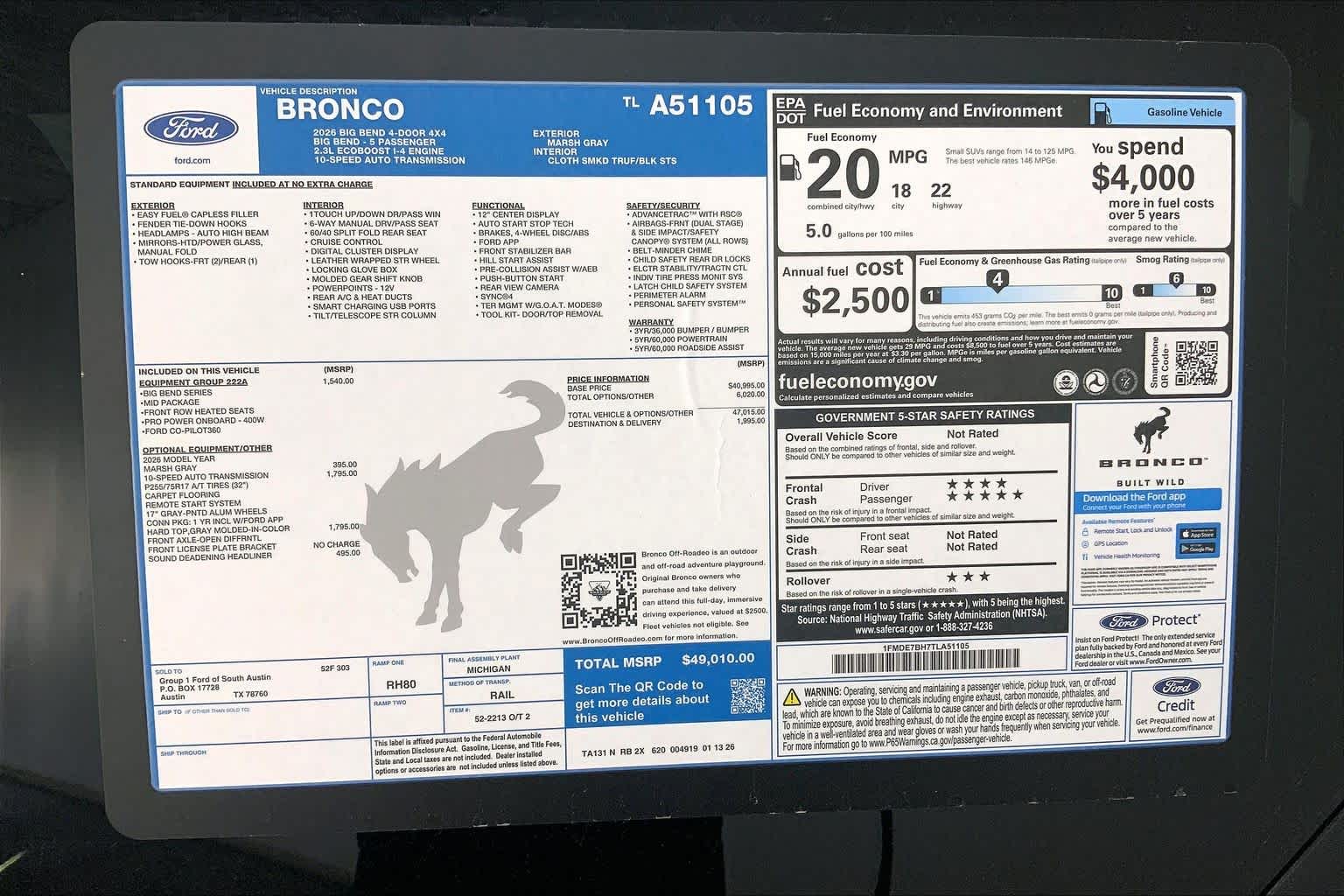 2026 Ford Bronco