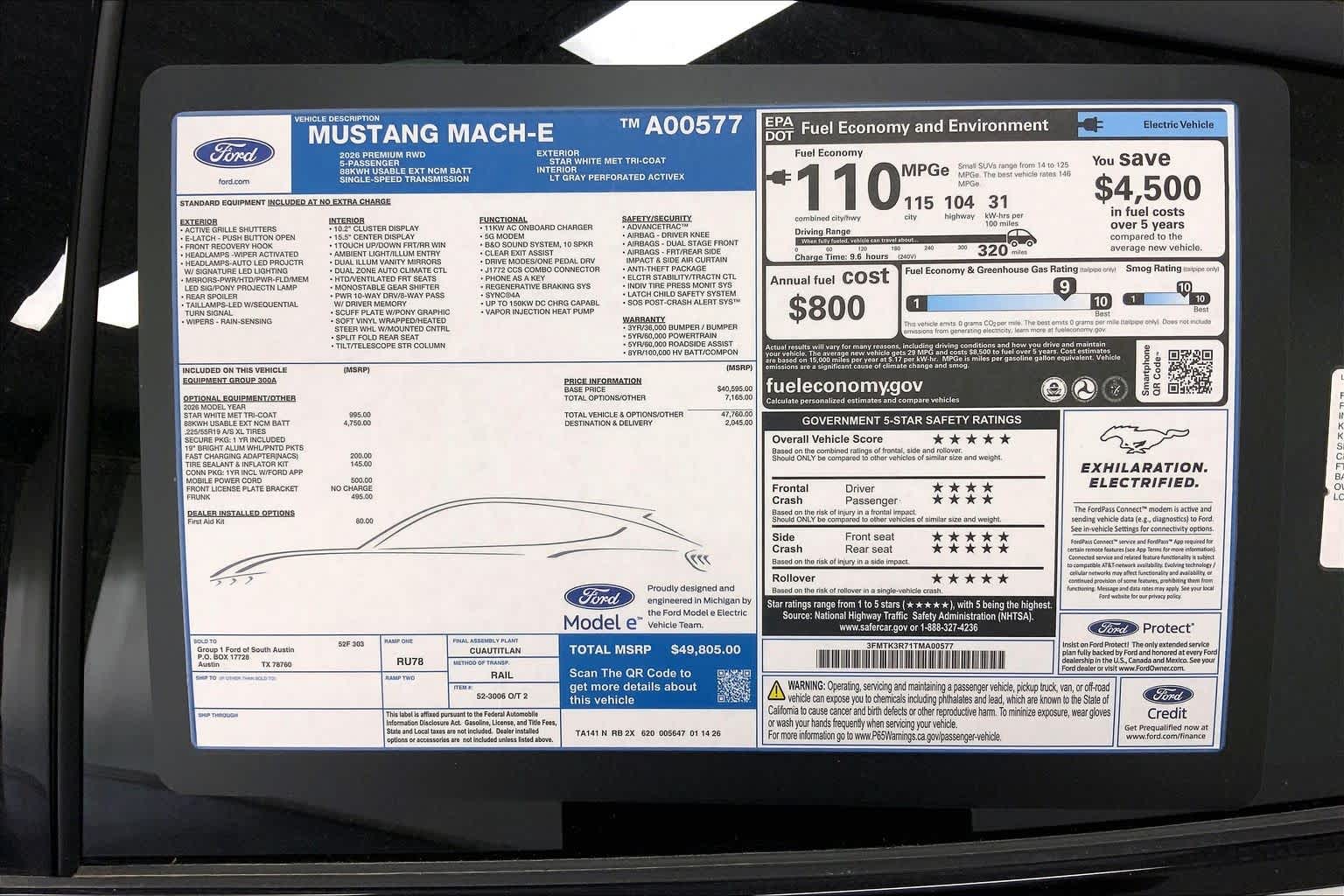 2026 Ford Mustang Mach-E