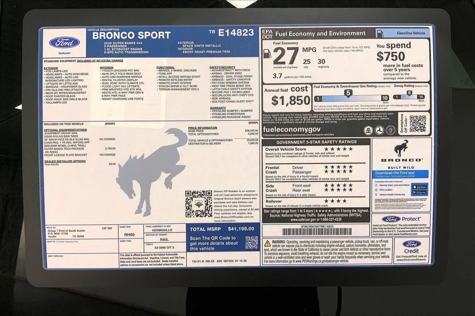 2026 Ford Bronco Sport