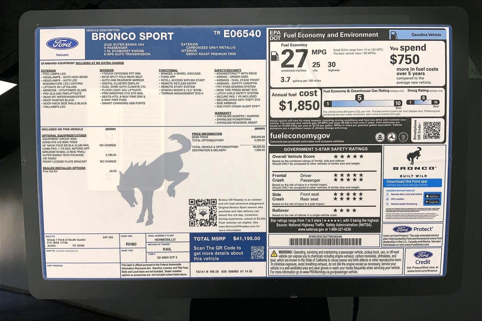 2026 Ford Bronco Sport