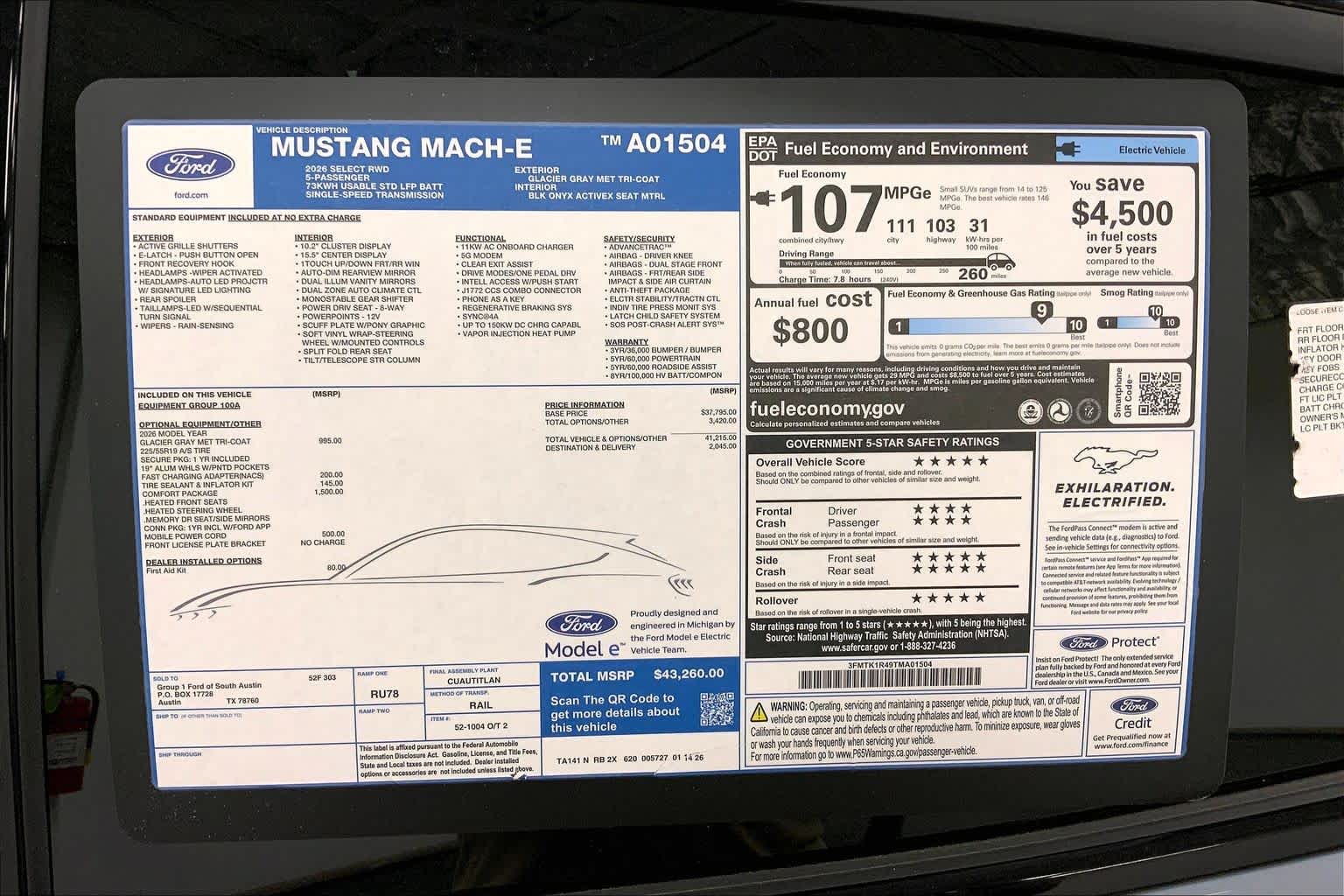 2026 Ford Mustang Mach-E