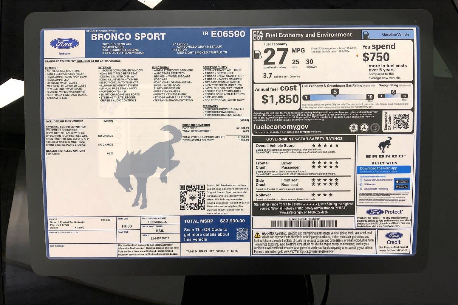 2026 Ford Bronco Sport