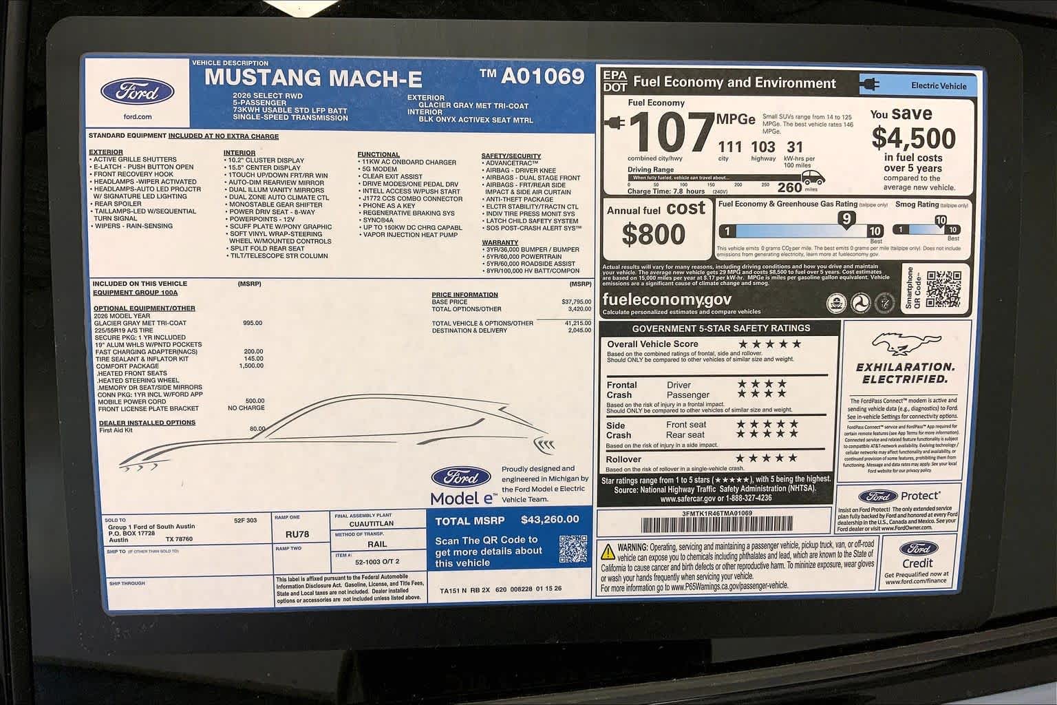2026 Ford Mustang Mach-E