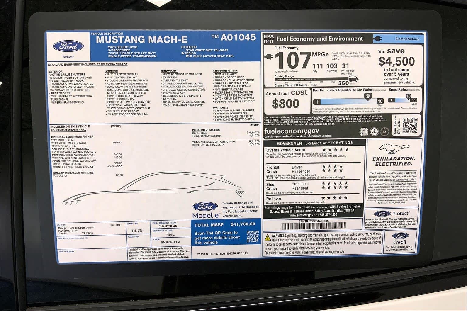 2026 Ford Mustang Mach-E