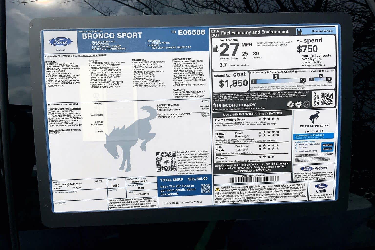 2026 Ford Bronco Sport