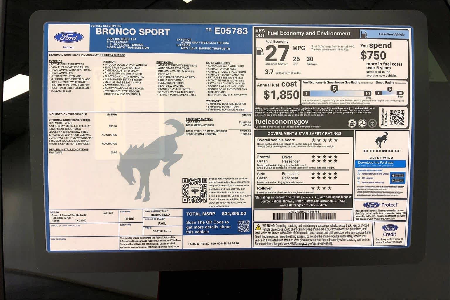 2026 Ford Bronco Sport