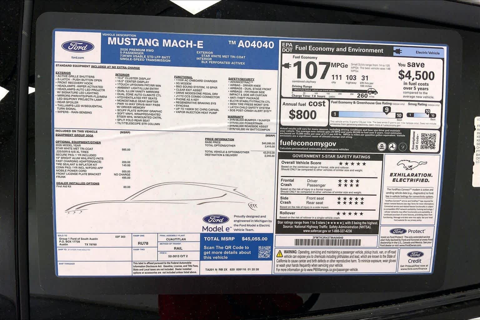 2026 Ford Mustang Mach-E