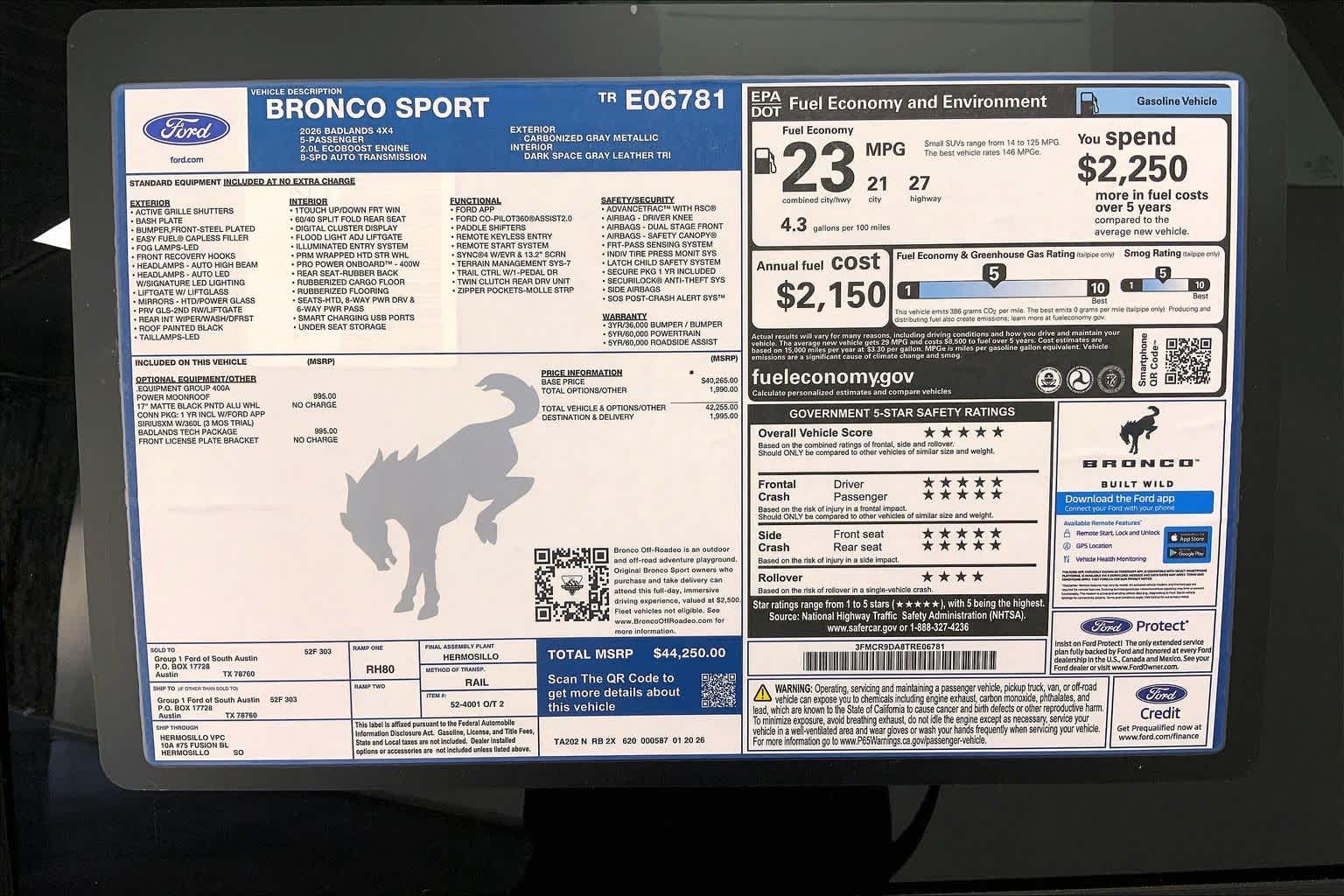2026 Ford Bronco Sport