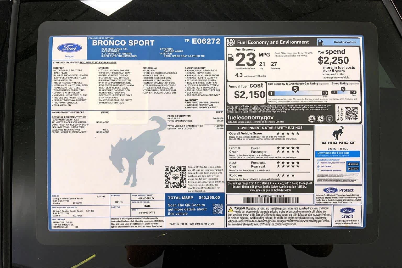 2026 Ford Bronco Sport