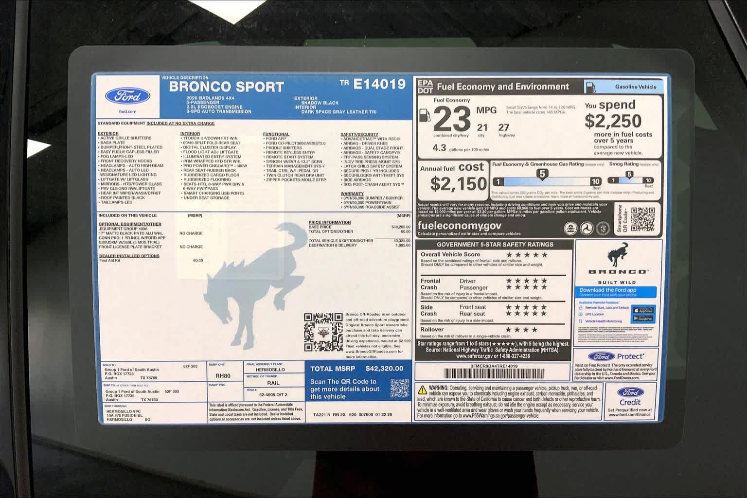 2026 Ford Bronco Sport