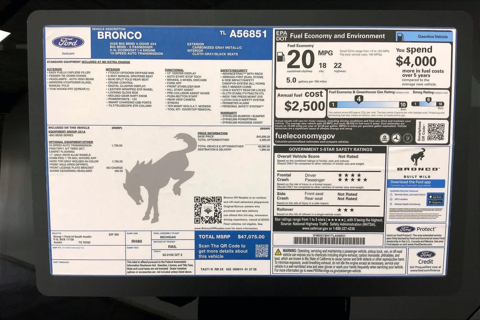 2026 Ford Bronco