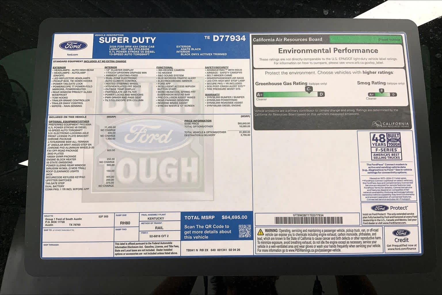2026 Ford Super Duty F-250 SRW