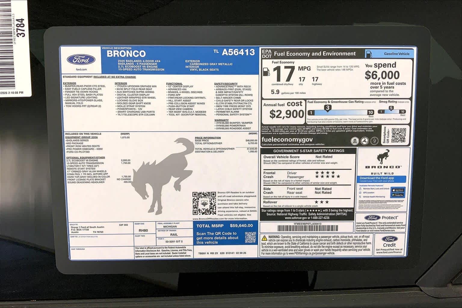 2026 Ford Bronco