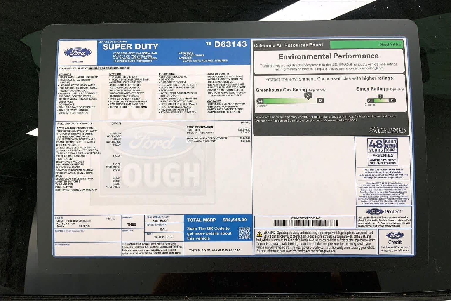2026 Ford Super Duty F-250 SRW