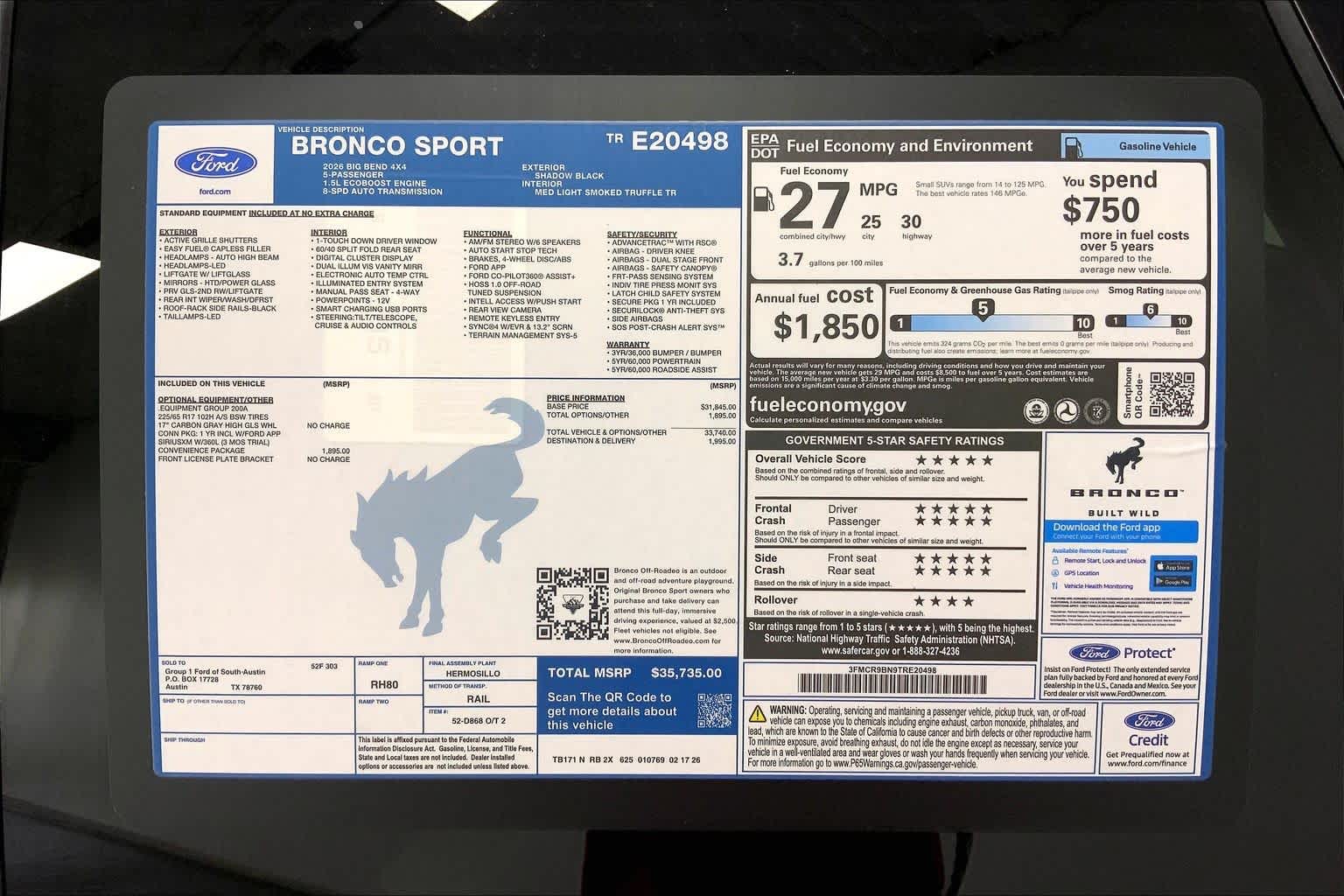 2026 Ford Bronco Sport