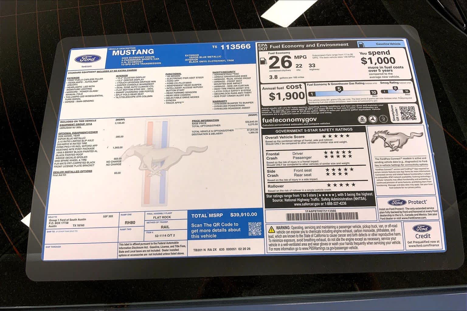 2026 Ford Mustang