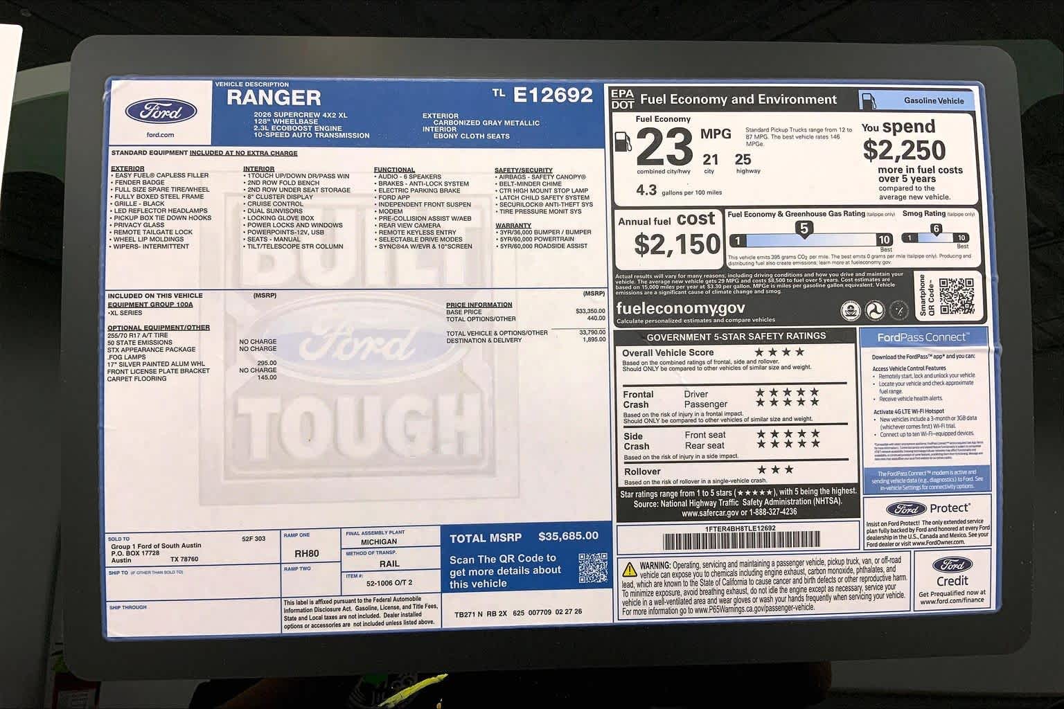 2026 Ford Ranger