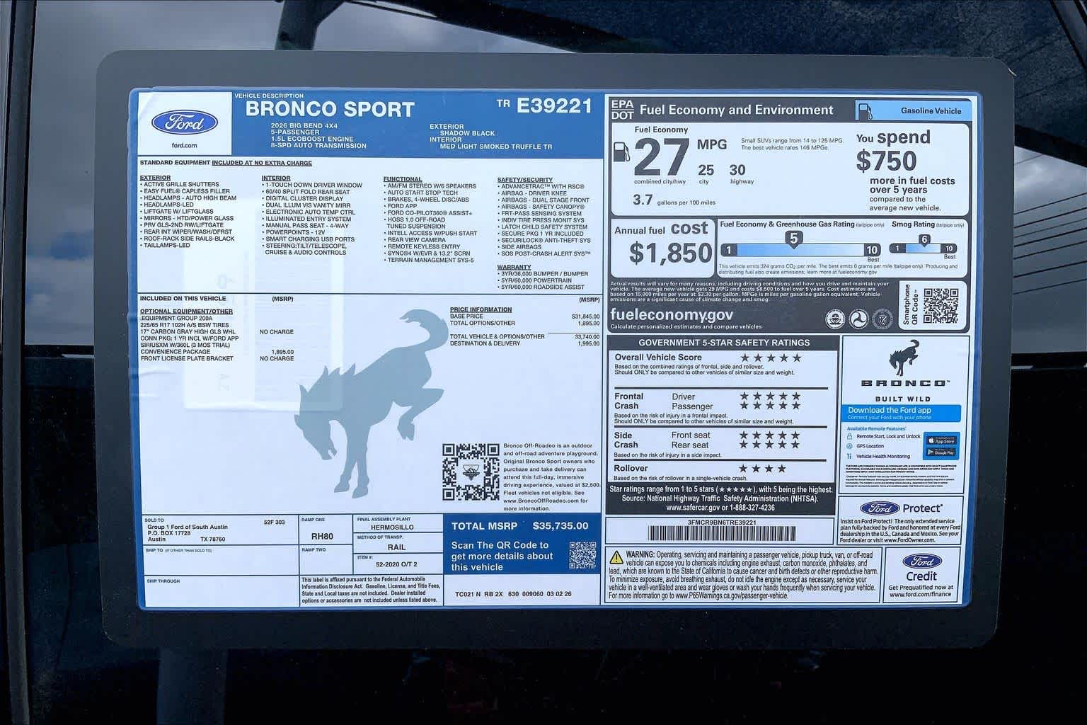 2026 Ford Bronco Sport