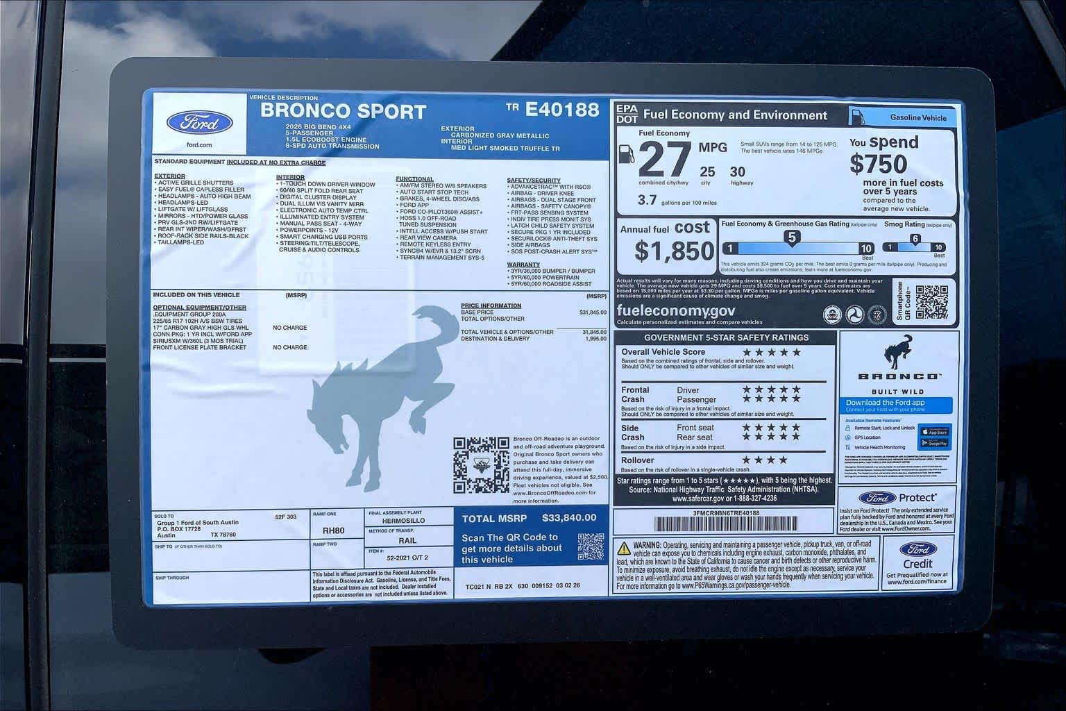 2026 Ford Bronco Sport