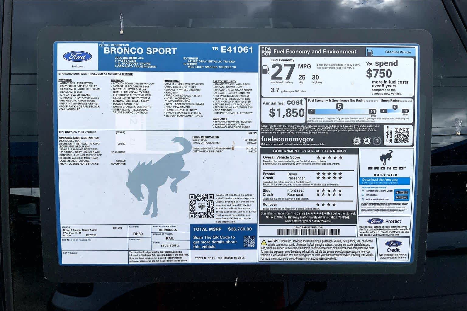 2026 Ford Bronco Sport