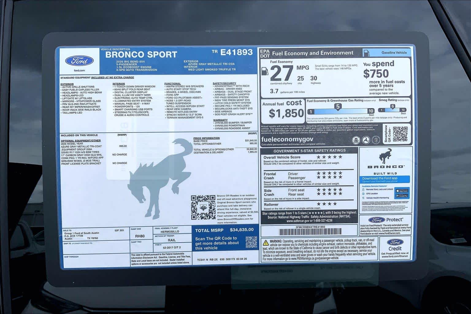 2026 Ford Bronco Sport