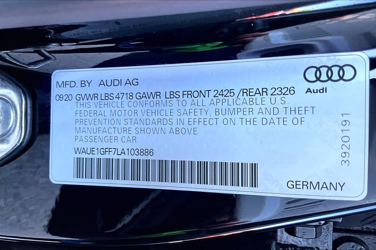2020 Audi S3 Sedan