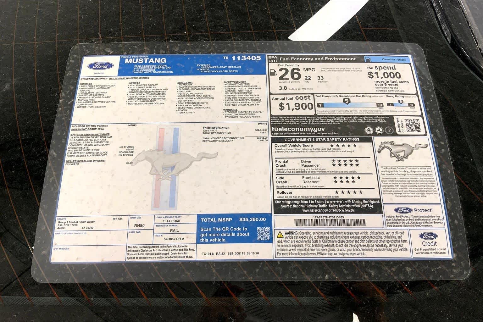 2026 Ford Mustang