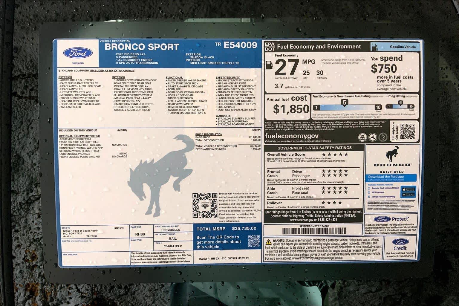 2026 Ford Bronco Sport