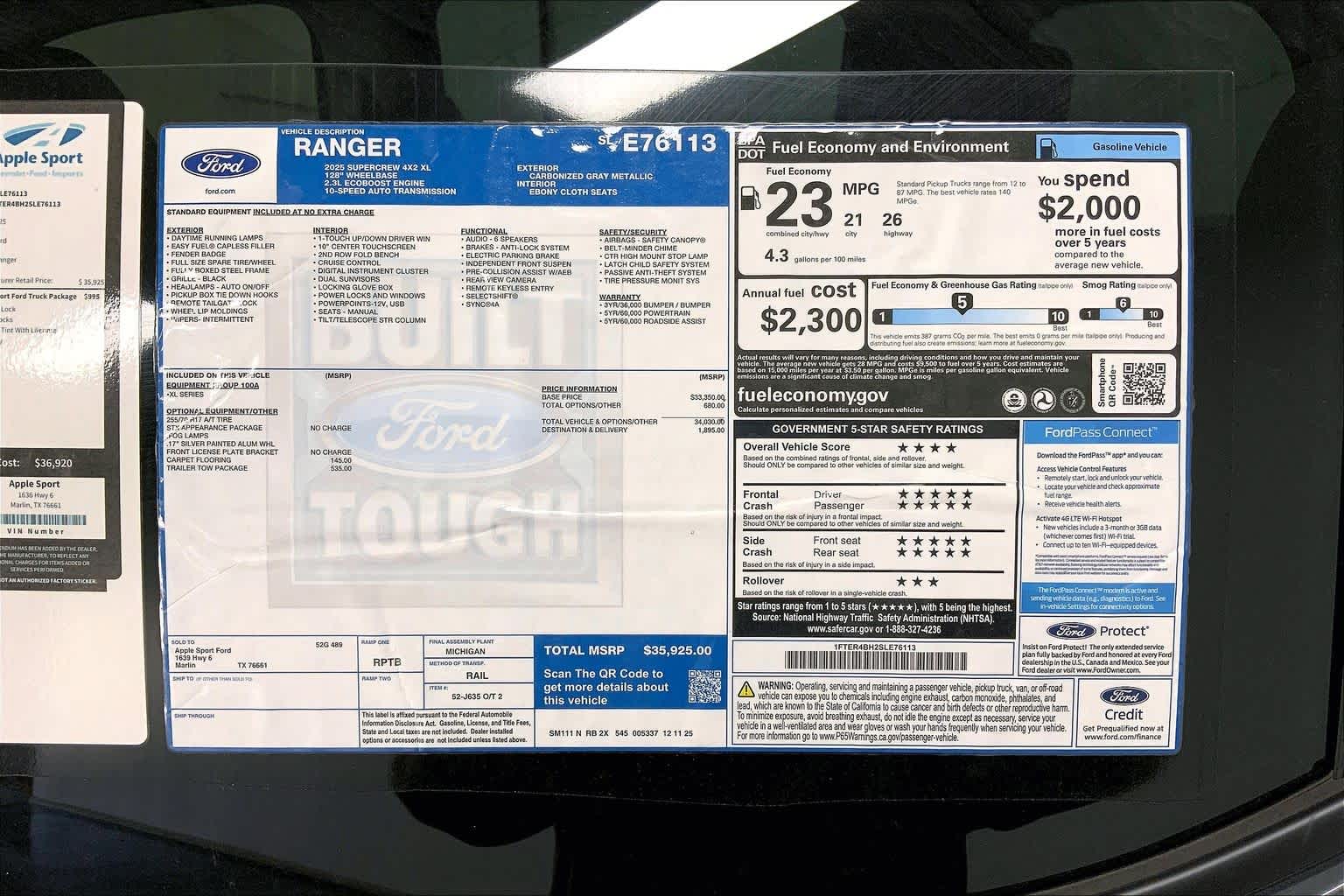 2025 Ford Ranger