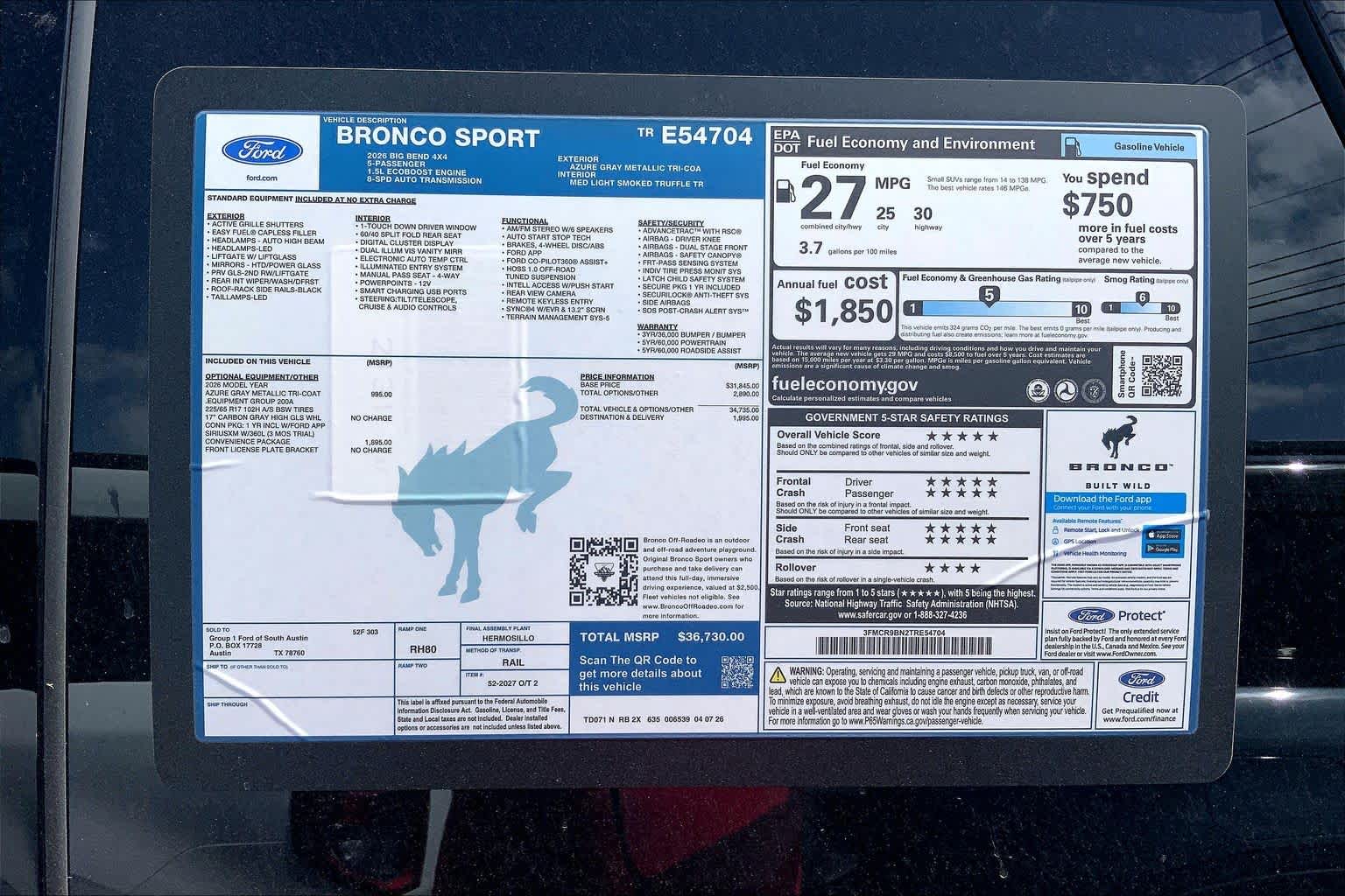 2026 Ford Bronco Sport